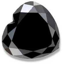 Natural Black Heart Shape Diamonds