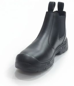 Plain Black Leather Chelsea Boot Modern, Brand Name : Blackburn