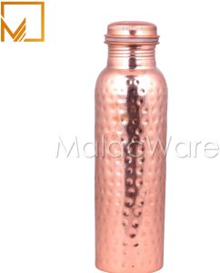 1000ml Pure Copper Hammered Finish Water Bottle