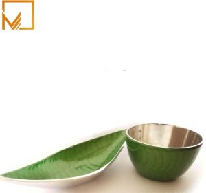 Aluminum Fruit Bowl and Serving Tray Set