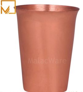 Matte Hand Embossed Pure Copper Water Glass, Shape : Cylindrical