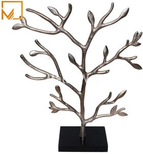 Polished Recycled Aluminium Decoration Jewelry Stand, Color : Silver