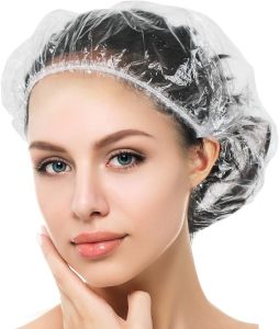 Transparent Plastic Disposable Shower Cap
