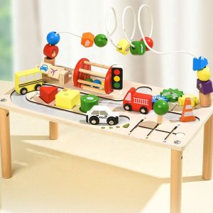 Wooden Study Table Set, Brand Name : Tinny Educational Toys