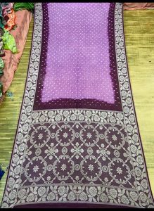 Viscose Simna Textile Saree Embroidery Works