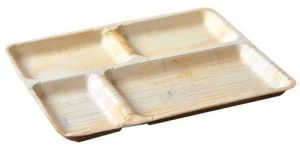 12 Inch 4 Compartment Areca Leaf Plate