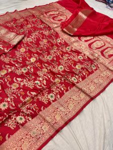 Pure Silk by Silk Katan Saree, Length : 6.5mtr with BP