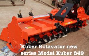 Mild Steel Kuber 849 John Deere Rotavator, Color : Orange