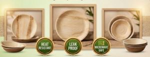 Polished Areca Plates, Color : Natural Color for Serving Food
