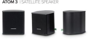 Stonewater Atom 3 Pack Speakers, Color : Black 10inch, 4