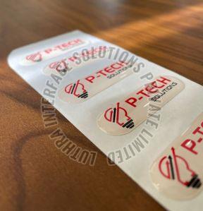 Printed PU Dome Stickers, For Advertising, Promotional, Shape : Customised