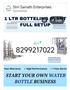 Mineral Water Bottling Plant Complete Setup RS 580000/