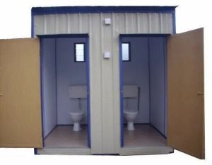 FRP Panel Prefabricated Toilet Cabin for Outdoor Sanitation Use