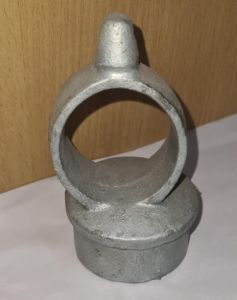 Plain Metal Casting Loop Cap Ball Top, Color : Metallic