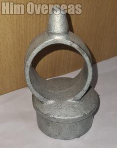 Plain Metal Casting Loop Cap Ball Top, Color : Metallic