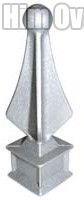 Polished Aluminum Spear Finials, Color : Grey for Decoration Use