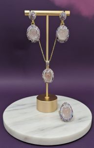 Designer Artificial Drop Pendant Set