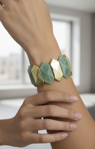 Irregular Acrylic Resin Cuff Bracelet