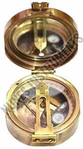 Brass Burton Compass, Color : Gold 2.5 Inches