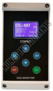 Automatic ABS Carbon Dioxide Monitor, Color : Grey