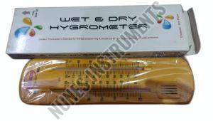 Semi Automatic Wet and Dry Bulb Hygrometer, Color : Yellow for Hotel