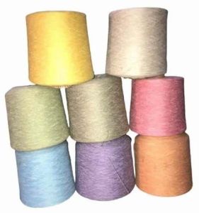 Polyester Blended Yarn, Color : Dyed, Packaging Type : Cone