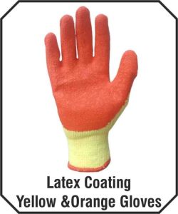 Protostar Orange Latex Coated Glove