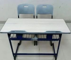 2 Seater Mild Steel Classroom Dual Desk Bench