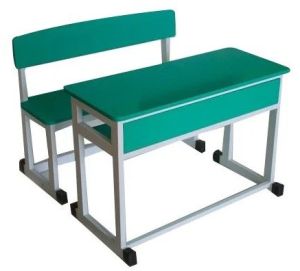 Educational Wooden School Desk 2 Seater