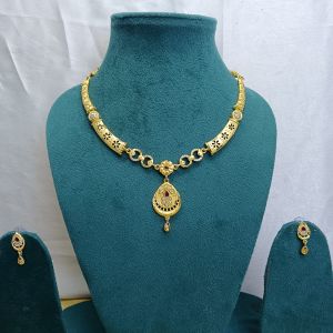 Alloy Gold-Tone Temple Jewelry Set, Gender : Female
