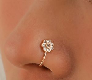 Brass Shimmering Nose Pin, Color : Golden 0.2 Anniversary