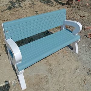 3 Seater Red RCC Cement Garden Bench