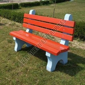 Color Coated Red RCC Cement Garden Bench, Shape : Rectangular