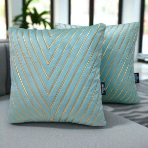Zikrak Victory Design Velvet Cushion Cover 55x55 Cm Plain
