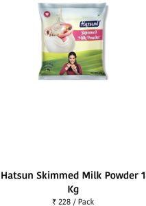 Hatsun Skimmed Milk Powder 1 Kg, Packaging Type : Bag