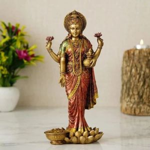 Resin Lakshmi Statue, Brand Name : Peach 5 X 10 Inch