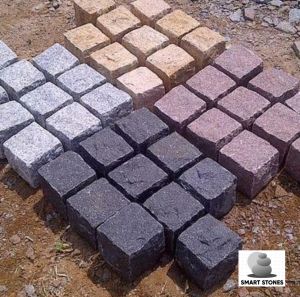 All in One Hand Cut Granite Blocks