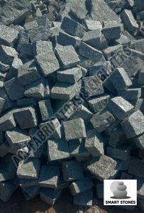 Smooth Natural Stone Black Cobbles for Landscaping