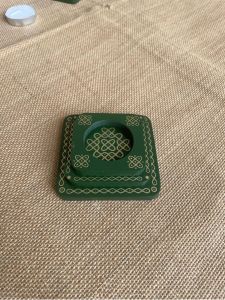 Ambalam 3 Layer Tea Light Holder, Color : Green