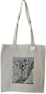 Tote Bags Elephant Mosaic Stylish, Gender : Unisex for Everyday Use