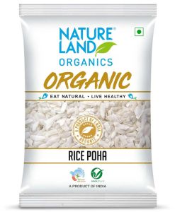 Organic Rice Poha, Packaging Type : Packet for Breakfast Meal