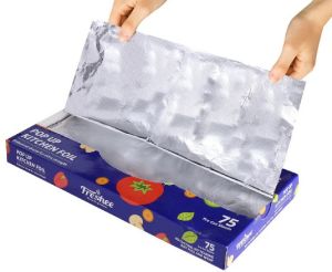 75 Pre Cut Aluminium Foil Sheet 30 Cm X 27 Cm