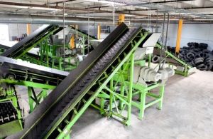 Automatic Waste Tyre Recycling Shredder Machine, Capacity : 5 Ton/HR
