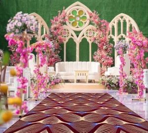 Chenille Wedding Carpets for Floor, Packaging Type : Roll