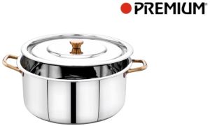 Stnless Stel Coated Stainless Steel Pot, Brand Name : Premium