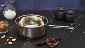 Stainless Steel Saucepan, Color : Silver