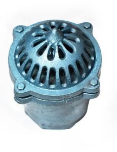 CI Commercial Type Foot Valve, Color : Blue for Operation