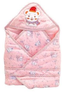 Baby Warm Soft Swaddle Wrapper Hooded Blanket