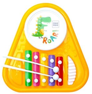 Cheerful Musical Xylophone Cum Drum Yellow, Color : Multiple Colors