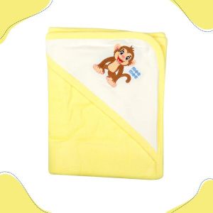 Character Patchwork Soft Absorbent Baby Towel with Hood